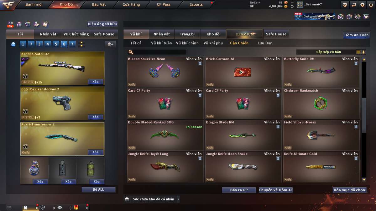 shop acc cf uy tin gia re